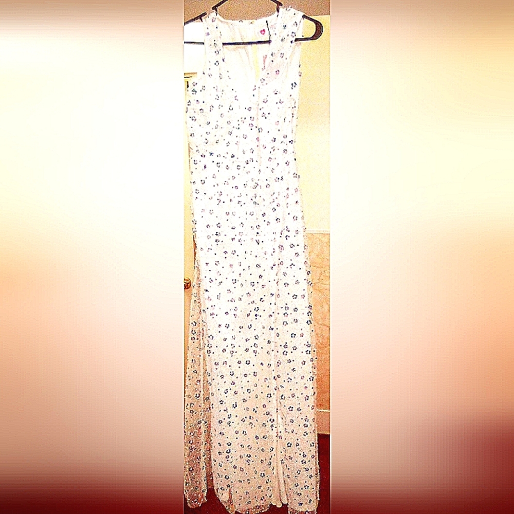 Southern Fried Chics size 2x white sequin dress